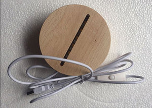 WOERFU Wood Lamp Bases DIY Lamp Parts LED Table Lamp